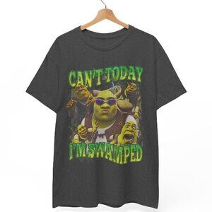 Shrek Funny Shirt Shrek Can't Today I'm Swamped Shirt, Meme funny Shirt 17